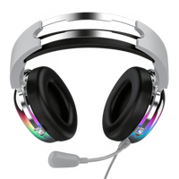 Casque de jeu pour ordinateur de bureau, ordinateur portable, sur l'oreille, son surround stéréo professionnel avec microphone