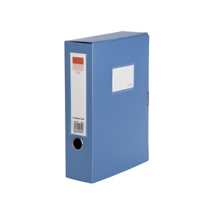 Qixin File <b>Box</b> A1250 PP Document <b>Storage</b> <b>Blue</b> And Black Office Organizer Durable Standing Type Rectangle Minimalist Style - Product Image 4