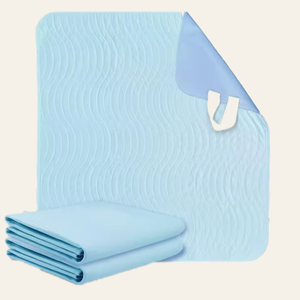 Leak-Proof <b>Waterproof</b> Reusable Washable Bed <b>Pads</b> with 4 Convenient Handles for Incontinence Care - Product Image 1