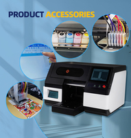Impresora digital UV plana profesional de inyección de tinta para letreros de acrílico, flexibles y de cuero, personalizables, de alta velocidad, portátiles, tamaño A3