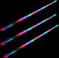 Sabre laser lumineux à 12 LED avec poignée transparente, bâton long clignotant, jouet pour enfants, accessoires de fête