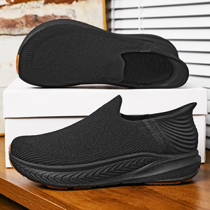Zapatos Negros de Malla Transpirable con Punta Redonda, Entresuela de EVA y Suela de Goma para Todas las Estaciones, Venta al Por Mayor - Product Image 3