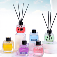 Diffuseur de parfum de luxe en verre 120 ml, sans alcool, fait main, élégant, pour voiture, plusieurs choix d'huiles parfumées, longue durée, naturel
