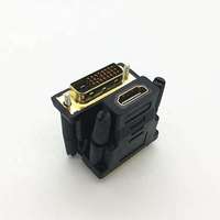 Cable adaptador bidireccional compatible con HDMI DVI de 1080P, convertidor de conector DVI macho hembra para PS3 TV Box, par trenzado de PVC HDTV