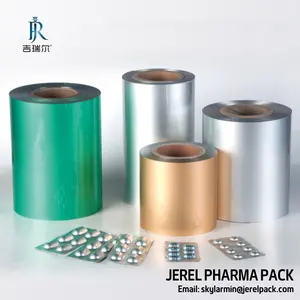 Jerel Tablet Capsule Verpakking Ptp Aluminiumfolie Verpakking Medic Pack Aluminiumfolie