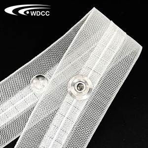 Transparent Ripple Fold Curtain Tape Nylon Ribbons With Hang Button Wave Fold Tape Accessories - Product Image 5
