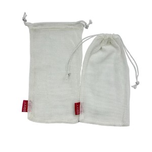 Pochettes <span class=keywords><strong>de</strong></span> coussinets faciaux en maille <span class=keywords><strong>de</strong></span> coton biologique blanc Sacs <span class=keywords><strong>de</strong></span> savon cosmétiques lavables en filet avec logo <span class=keywords><strong>brodé</strong></span> <span class=keywords><strong>personnalisé</strong></span> - Product Image 3