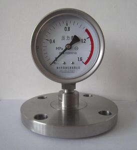 หน้าแปลนเกจวัดความดันสแตนเลสสตีลคุณภาพสูงและแม่นยำการเชื่อมต่อแบบเกลียวเส้นผ่านศูนย์กลาง40-300มม. 0-100MPa กันกระแทก - Product Image 4