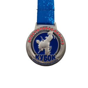 Vps. Fit Virtual Pace Series 19K Finisher เหรียญสังกะสีอัลลอยสีดำชุบด้วยปีกค้างคาวออกแบบรูปร่าง - Product Image 3