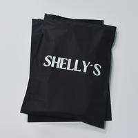 Sac en polyéthylène noir imprimé sur mesure avec fermeture éclair pour l'emballage de vêtements, sac anti-poussière pour la vente au détail, OEM
