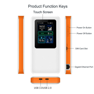 5G MiFi Gigabit Cổng Ethernet Wifi6 Màn Hình Cảm Ứng Điện Thoại Di Động <span class=keywords><strong>Router</strong></span> Di Động <span class=keywords><strong>Wifi</strong></span> Hotspot Pocket 5G Mifi Với Lan - Product Image 1