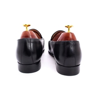 Mocassins en cuir véritable à pampilles, à bout ailé, à enfiler, pour mariage, fête, bureau, mode