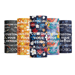 Sciarpa multifunzione per bambini con stampa cartoni animati, in seta ghiaccio senza cuciture, rinfrescante, traspirante, personalizzabile - Product Image 1