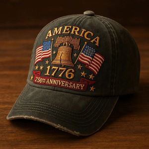Gorra de Béisbol Deportiva Vintage con Diseño de Bandera del 250 Aniversario del Cuerpo de Marines, Impresa en 3D, Estilo Dobby, 6 Paneles, Ajustable, Unisex - Product Image 3