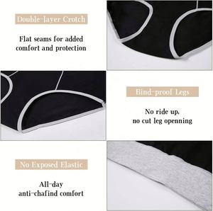 Slip da Donna in Cotone Economici all'Ingrosso, Mutande a Vita Alta Elasticizzate, Biancheria Intima Morbida, Taglie Forti, Copertura Totale - Product Image 5