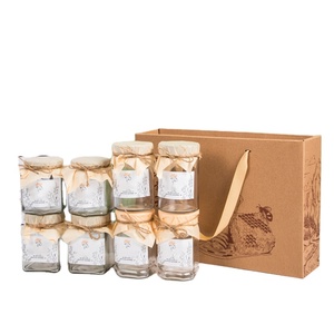 Custom Eco Friendly Glass Bottle <strong>Honey</strong> Jar Bee Comb Gift <strong>Packing</strong> Paper Boxes <strong>Honey</strong> Bee Box - Product Image 2