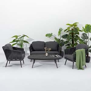 Mobilier d'extérieur pour hôtel <span class=keywords><strong>baroque</strong></span> Ensemble de conversation pour patio Canapé de jardin en corde avec table basse Canapé de salon pour balcon - Product Image 5