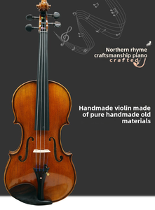 Violín CHENTUO CT4.0 Hecho en China 4/4 para Estudiantes Principiantes, Tapa de Abeto Sólido, Laterales de Arce, Diapasón de Ébano, Estuche y Arco de Madera - Product Image 3