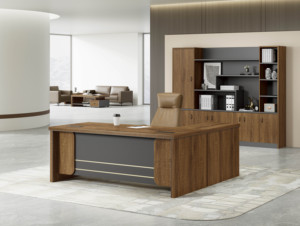 Trading Staff <b>Workstation</b>: Modern Luxury Single <b>Office</b> Desk with European Minimalist Design - Product Image 6