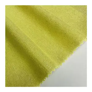 Latest trend cotton polyester lurex knit CVC metallic yarn single jersey fabric for dress and decoration