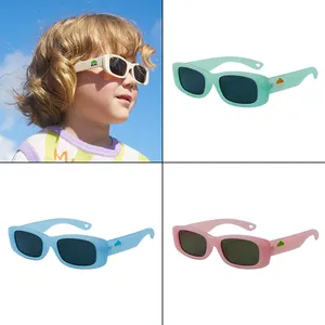 KOCOTREE Kacamata anak Retro persegi modis kacamata persegi panjang anak lucu perempuan anak laki-laki kacamata bayi
