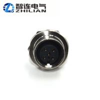 M12 amphenol ip67 aire plug PCB 4pin conector de metal