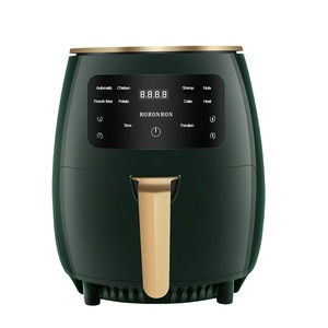 Freidora de aire digital de 1400W al por mayor, horno de convección redondo de acero inoxidable de 6L, Cocina eléctrica sin aceite para uso doméstico saludable - Product Image 5