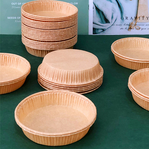 Poêle à quiche antiadhésive ronde amovible à fond libre cannelée <span class=keywords><strong>tarte</strong></span> en papier petit <span class=keywords><strong>moule</strong></span> à pizza moules à <span class=keywords><strong>tarte</strong></span> - Product Image 2