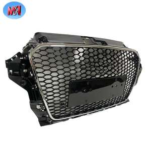 Griglia Anteriore Auto Nero Lucido Stile RS3 per <span class=keywords><strong>Audi</strong></span> <span class=keywords><strong>A3</strong></span> S3 8V dal 2013 al 2016 - Product Image 3