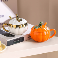 Tasse en céramique créative en forme de légumes Tasse créative Tasse citrouille Tasse de bureau citrouille