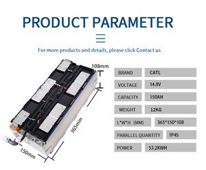 Module de batterie de véhicule électrique NMC 14,8V 54kWh 64kWh <span class=keywords><strong>69kWh</strong></span> 6S1P 114Ah 150Ah 177Ah pour remplacement Nissan Leaf - Product Image 2