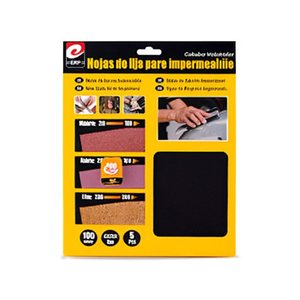 Papier abrasif résistant à l'eau Erpsl 230x280mm 100 grains 5 pièces pour l'étanchéité - Product Image 2