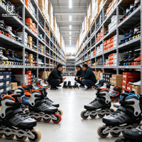 Chaussures d'occasion en gros S18 – Patins à roulettes en vrac, directement de l'usine, de seconde main, de marque, pour hommes, en bon état