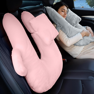 Oreiller de voyage longue distance <span class=keywords><strong>pour</strong></span> dormeur Coussin de soutien de la tête à double main <span class=keywords><strong>pour</strong></span> adultes et enfants Oreiller de voyage en voiture - Product Image 3