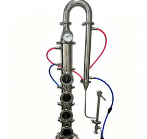 Cabezal de Columna de Tres Vías de Acero Inoxidable, Conjunto de Purificación por Destilación para Elaboración Casera, Módulo de Expansión de Vapor de Alcohol - Product Image 1