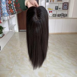 Cheveux humains non traités prêts à être expédiés, de haute qualité, base mono 8,5x9 avec toupet de trame pour femmes blanches, mini perruque - Product Image 2