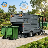 Système de lavage haute pression, de chauffage et de refroidissement à batterie au lithium ROD, bac à déchets auto-videur, balayeuse de voirie municipale
