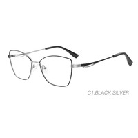 Nouvelles lunettes de vue classiques pour femmes, monture carrée en métal, bordure complète, légères, pour un usage quotidien