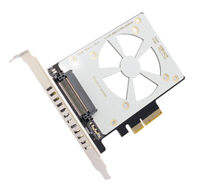 U.2 SFF-8639至PCI-E X4支持U-2 NVME固态硬盘、PCIe X4 U.2适配卡SFF-8639固态硬盘 - Product Image 1