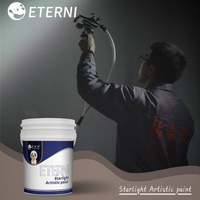 Peinture Acrylique Artistique ETERNI Starlight Effet Cristal Scintillant Écologique Peinture Murale Décorative à l'Eau