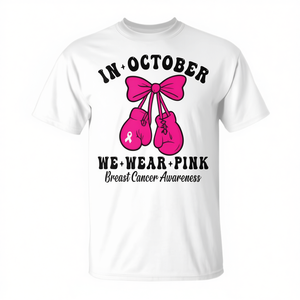 En octubre usamos camisetas rosas de concienciación sobre el cáncer de mama - Product Image 2