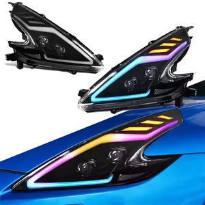 For Nissan 370Z Headlight Assembly Upgrade with <strong>LED</strong> Headlights <strong>Running</strong> <strong>Lights</strong> Flow <strong>Lights</strong> Turn Signal Plug-and-Play 2008-2019 - Product Image 6