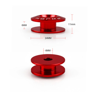 Rondelles de renforcement de pare-chocs JDM 6mm 24mm rouges pour amélioration avant et arrière de voiture - Product Image 1