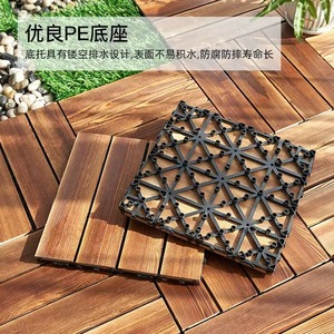 Exportación transfronteriza de suelos de madera anticorrosivos, suelos para terrazas, suelos para pasillos exteriores de autoinstalación, sólidos carbonizados - Product Image 1