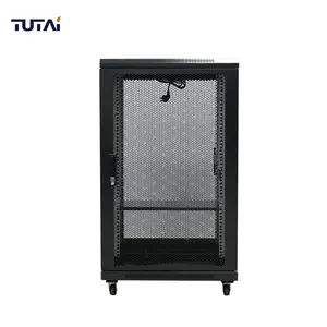 Plancher de rack de serveur de distribution personnalisé coque d'armoire réseau verticale de 19 pouces