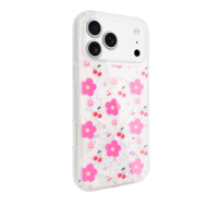 Funda Transparente para Teléfono con Flores Secas, Protección Anticaídas, Venta al Por Mayor