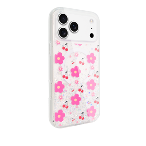 Funda para Teléfono 17Pro Max con Flores Secas, Brillantina, TPU+PC, Cubierta Suave, Porta Tarjetas, Protección 360°, Diseño Floral, Regalo para Mujer - Product Image 3