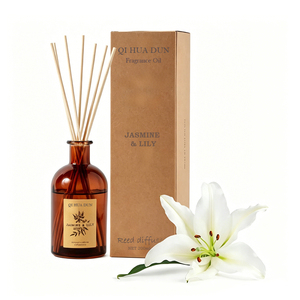 Recharge de diffuseur à bâtonnets de luxe longue durée à l'arôme de jasmin et de lys pour la maison et l'hôtel, compatible avec les diffuseurs à bâtonnets et les flacons de diffuseur. - Product Image 1