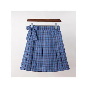 Manufacturer Wholesale A-Line Skirt Polyester Fiber High Waist Pleated Skirt For Women