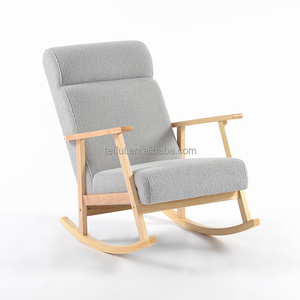 Silla Mecedora de Madera Moderna, Portátil y Ajustable para la Lactancia Nocturna del Bebé, para el Dormitorio de la Madre y el Apartamento - Product Image 4